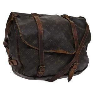 LOUIS VUITTON Monogram Saumur 43 Shoulder Bag M42252 LV Auth bs22328